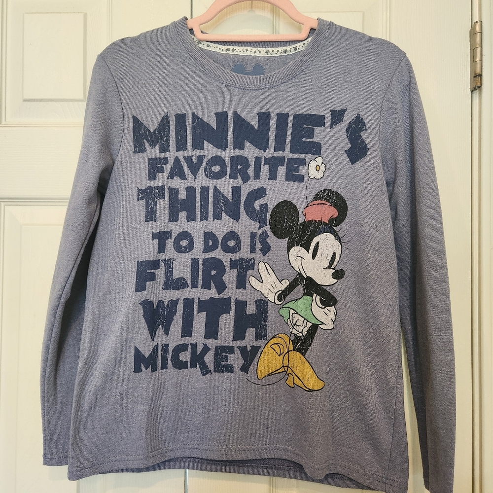 DISNEY Minnie Mouse Crew Neck Sweater White‎ Size M